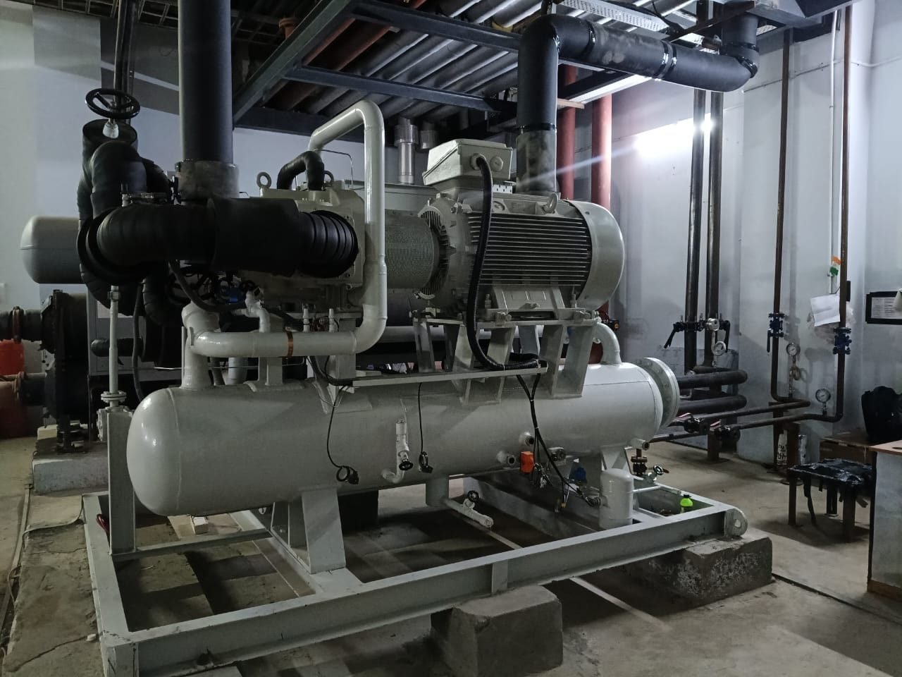 Brine chiller installation in a pharmaceutical (api) plant